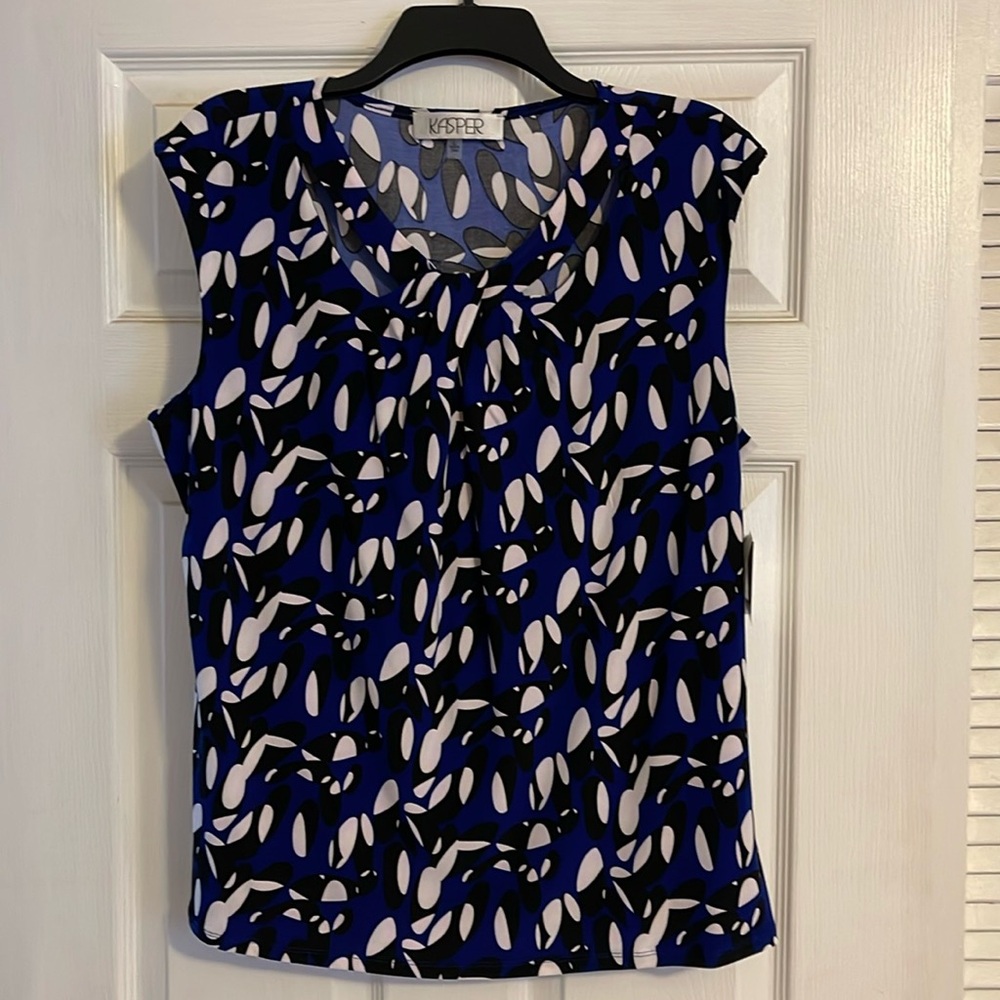 Women’s Kasper Sleeveless Blouse. Sz L. NWT